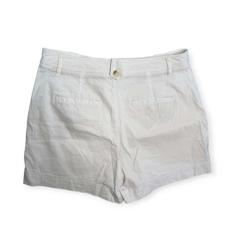 Maeve by Anthropologie White Linen Blend Utility Shorts Size 12 OB1270858 - Picture 2 of 4